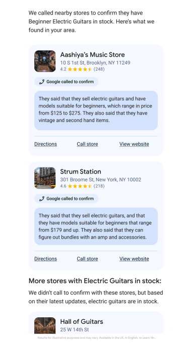 Google augments AI shopping with conversational search, agentic checkout and an AI that calls stores for you - 1763045401 549 Google augments AI shopping with conversational search agentic checkout and